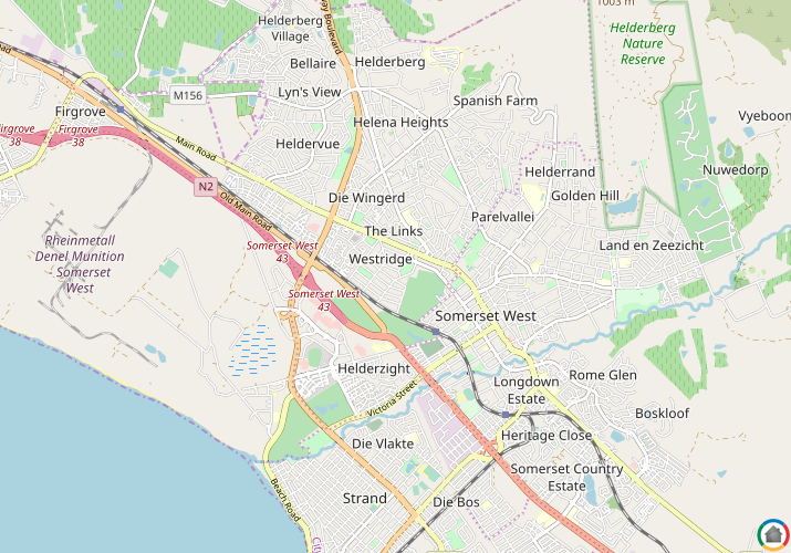 Map location of Westridge